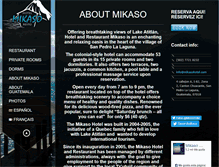 Tablet Screenshot of mikasohotel.com